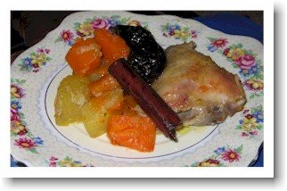 chicken casserole with butternut and sweet potatoes