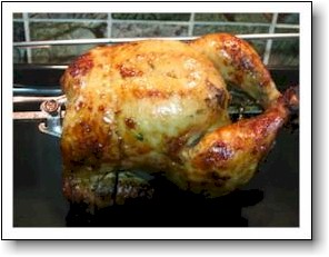 orange rotisserie chicken