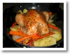 simple roast chicken